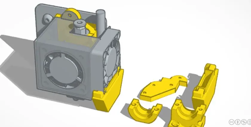 Ender E3D V6 mount