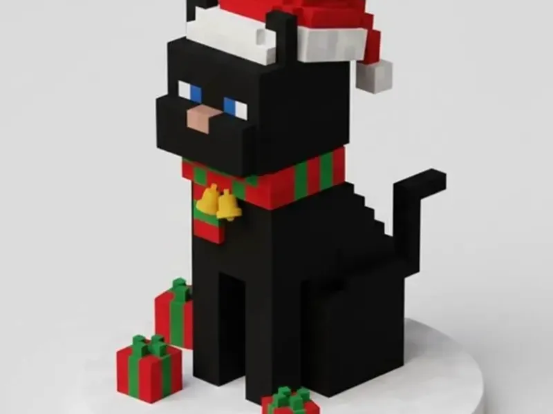gato navideño