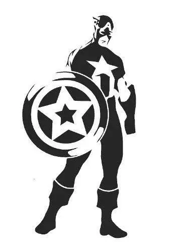 Captain America Stencil
