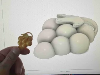 Grape keychain