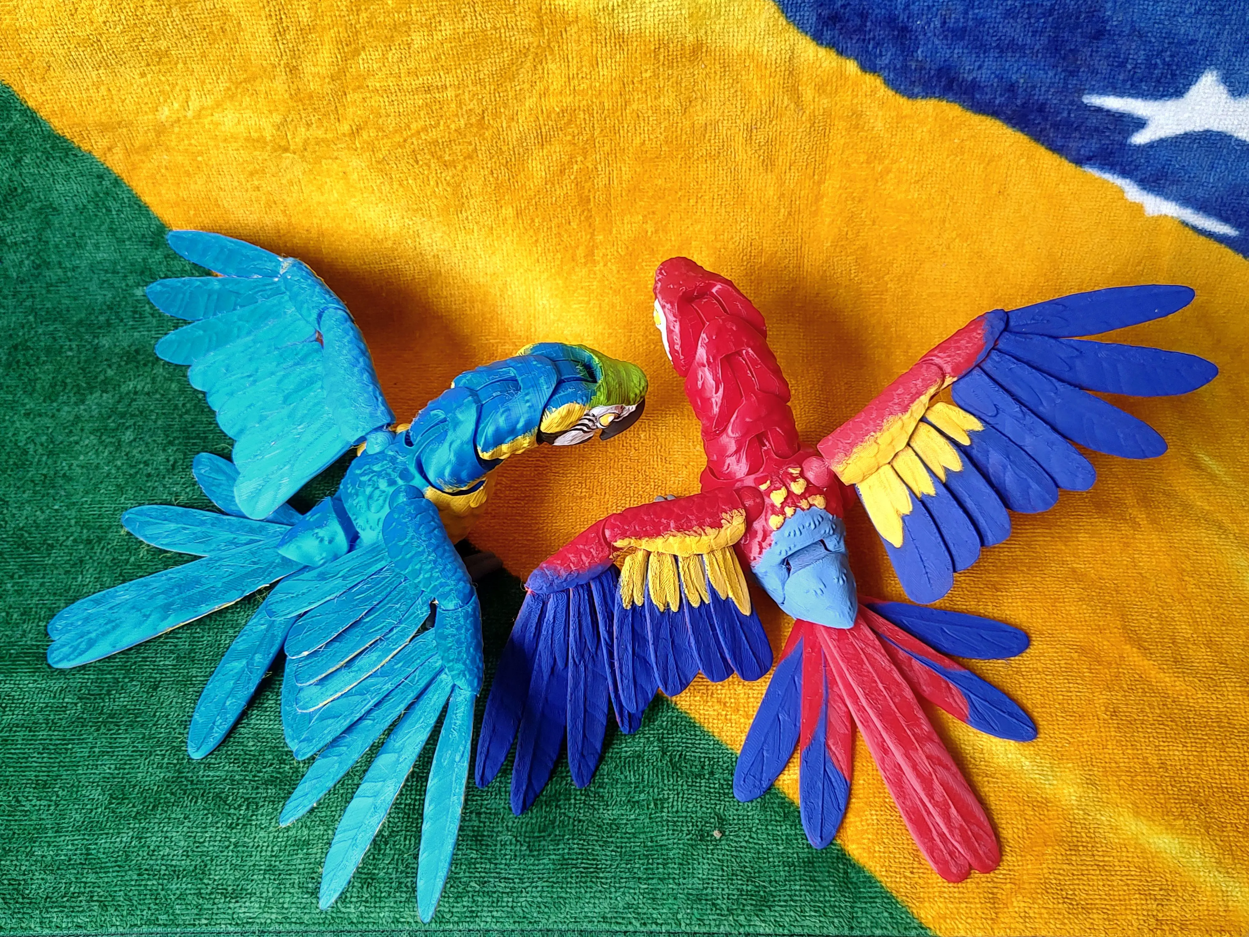 Scarlet Macaw Articulated Figure