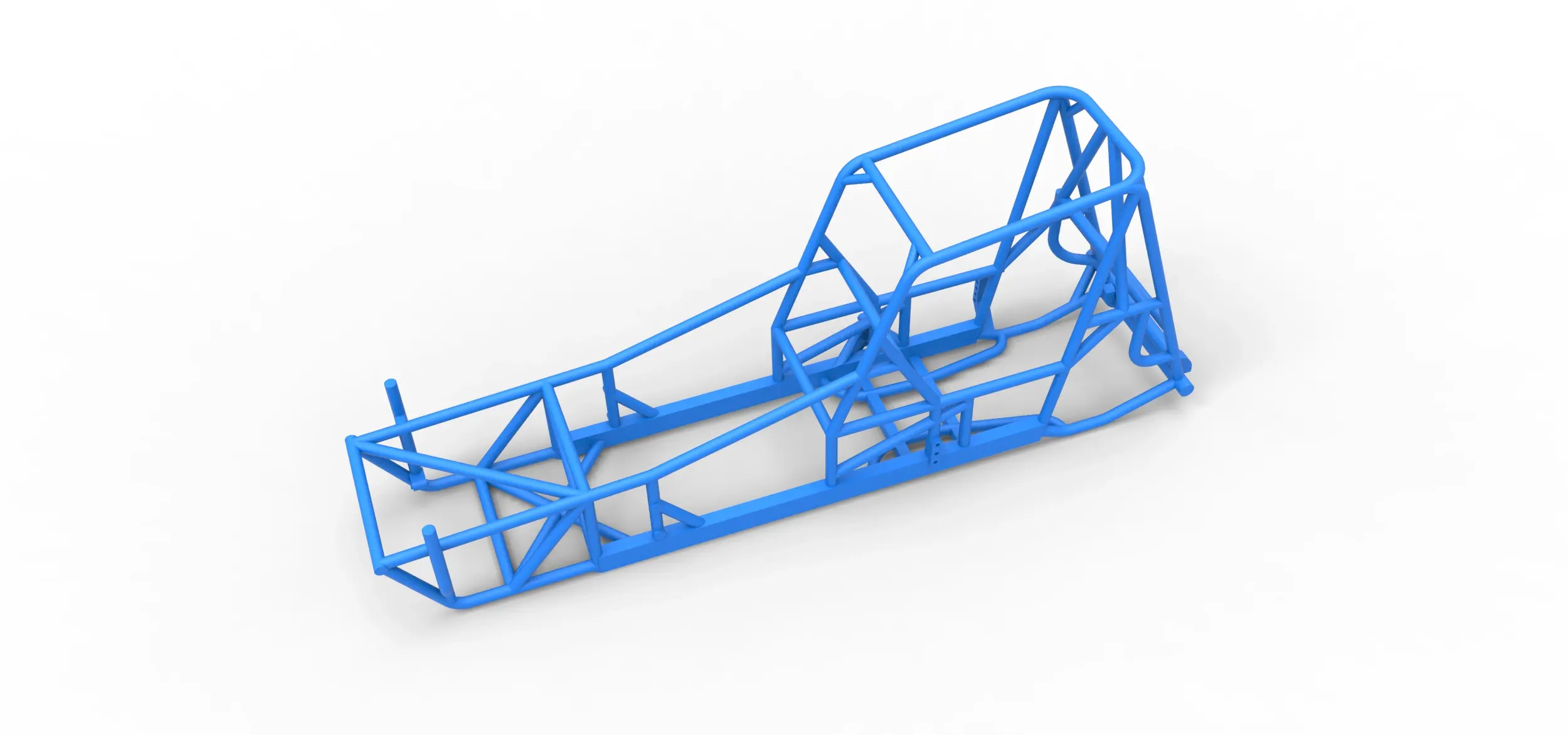 Frame of Vintage Northeast Dirt Modified stock car 1:25
