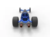 Dragster with twin Turbo drag axle Scale 1:25-8