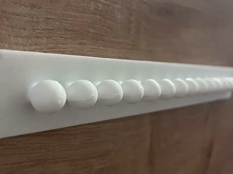 Wall-Mounted Necklace Holder – Linear Layout(15 Hooks)