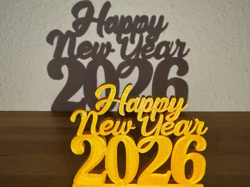Happy New Year Aufsteller für Silvester