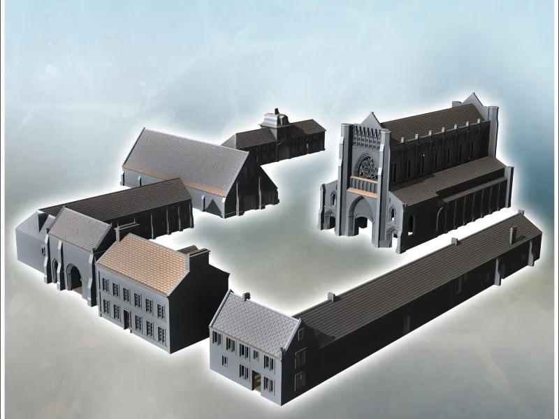 Gebäudekomplex der Abtei von Notre-Dame d'Ardenne (Calva