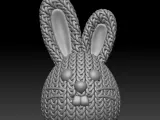 Knitted Easter Bunny-4