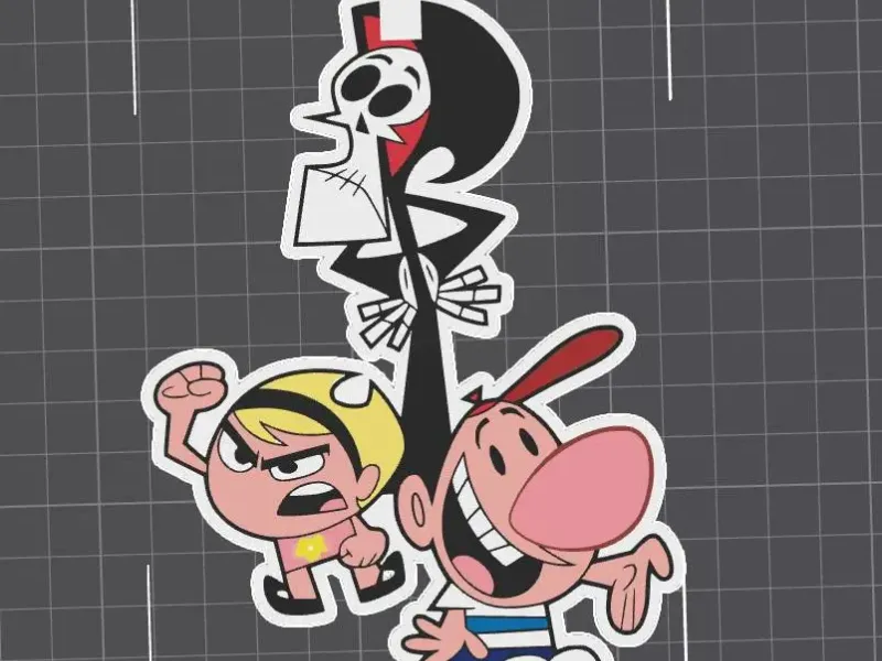 Billy and Mandi-keychain