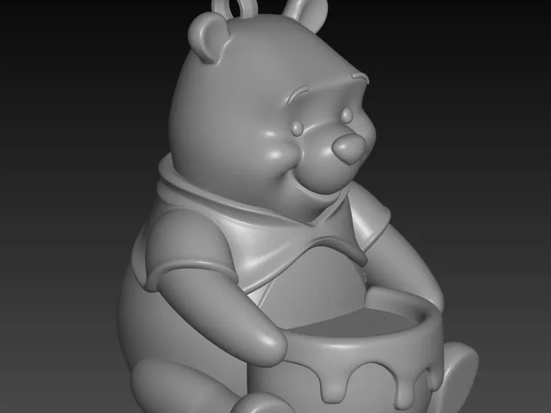 winnie the pooh key chain or table top model