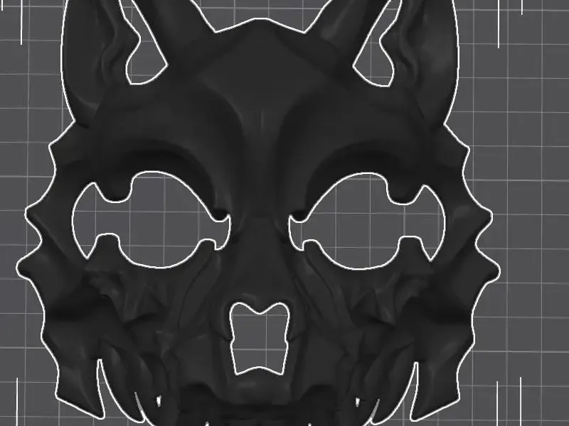 Wolf skull mask