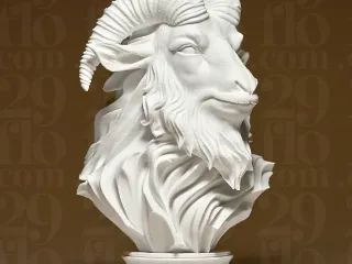 Elegant GOAT Sculpture