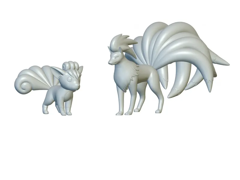 Pokemon Vulpix e Ninetales (#37 e #38) - Stampa 3D!