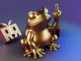 Middle Finger Cute Frog-1