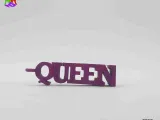 Text Flip - Queen keychain-2