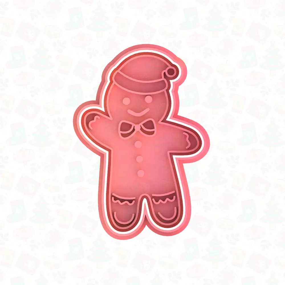 Gingerbread man cookie cutter set of 6