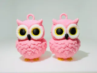 Cute Owl Earrings - Multi-Color 3D Printed Gift for Mother's