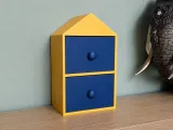 House-Shaped Storage Cabinet with Drawers-4
