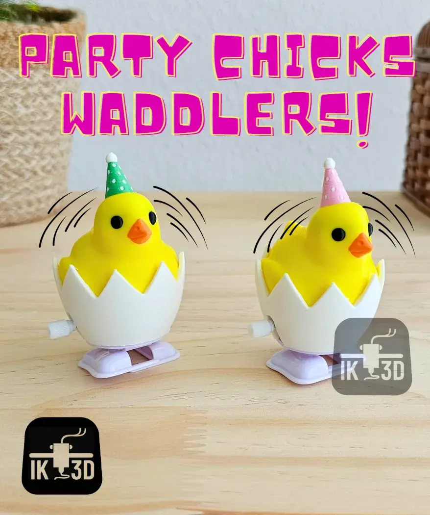 Waddlers - Party Chicks / No Supports / 3MF Included