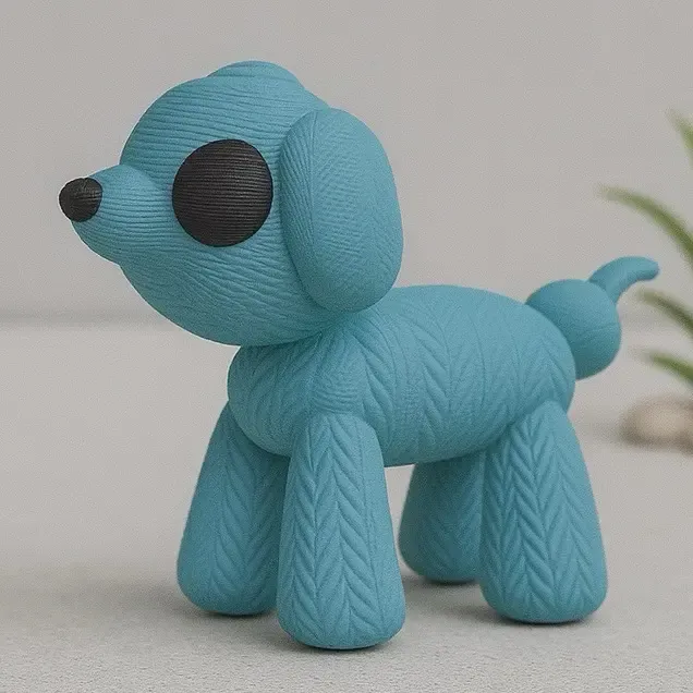 Cute Knitted Dog
