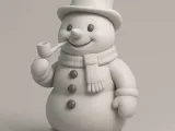 ❄️ SNOWMAN STATUE-0