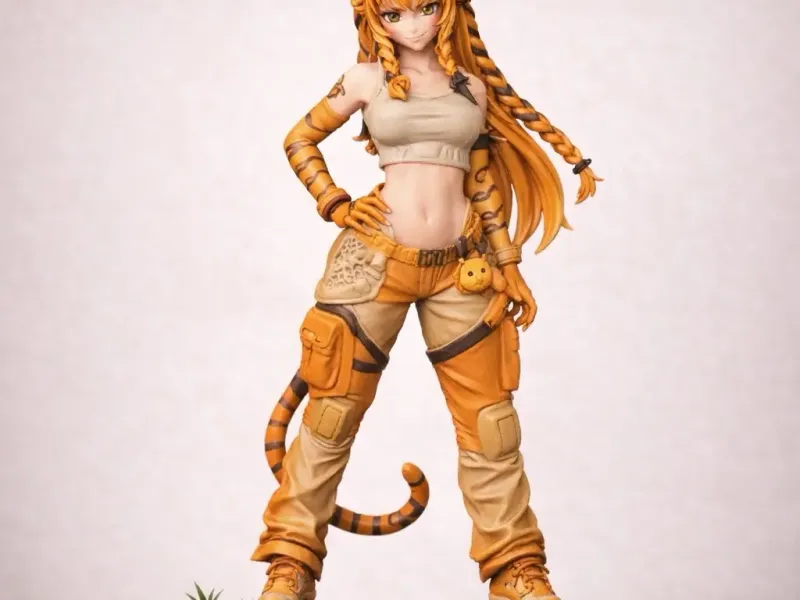 Cute Tiger Anime Cat Girl