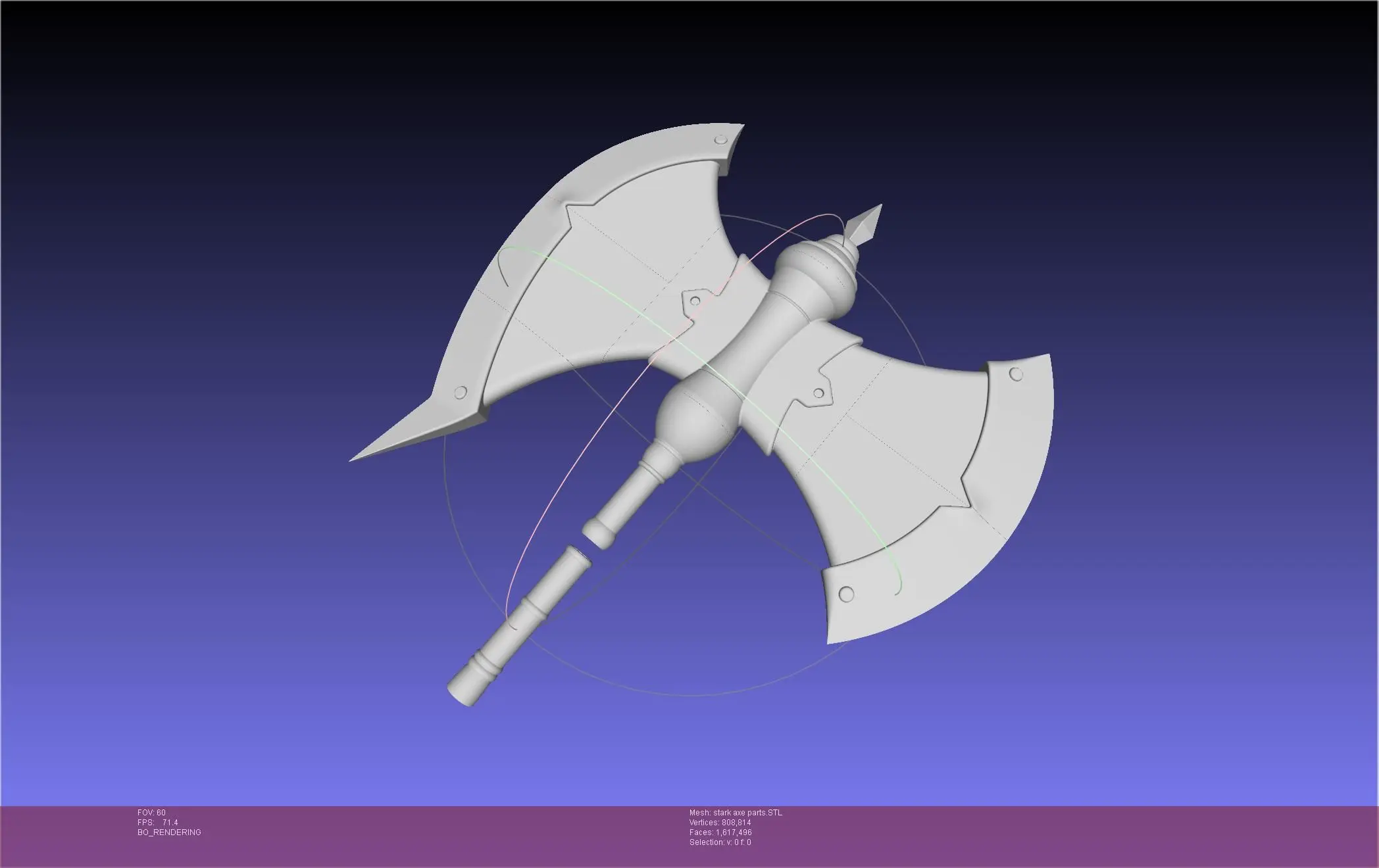 Frieren Stark Axe Printable Model