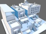 Stylized Industrial Building Low Poly Miniature Architecture-5