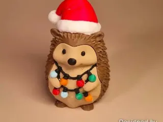 Cute Christmas Hedgehog (Assemblable)