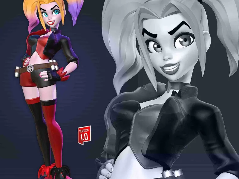Harley Quinn Stylized