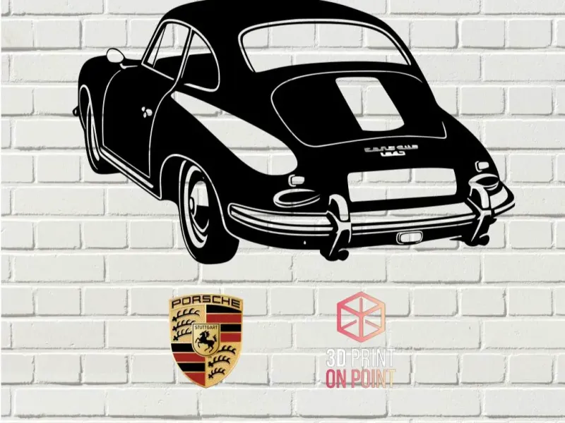 PORSCHE 356 - 2D WALL ART #2