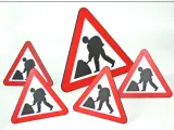 Men At Work Road Sign-2
