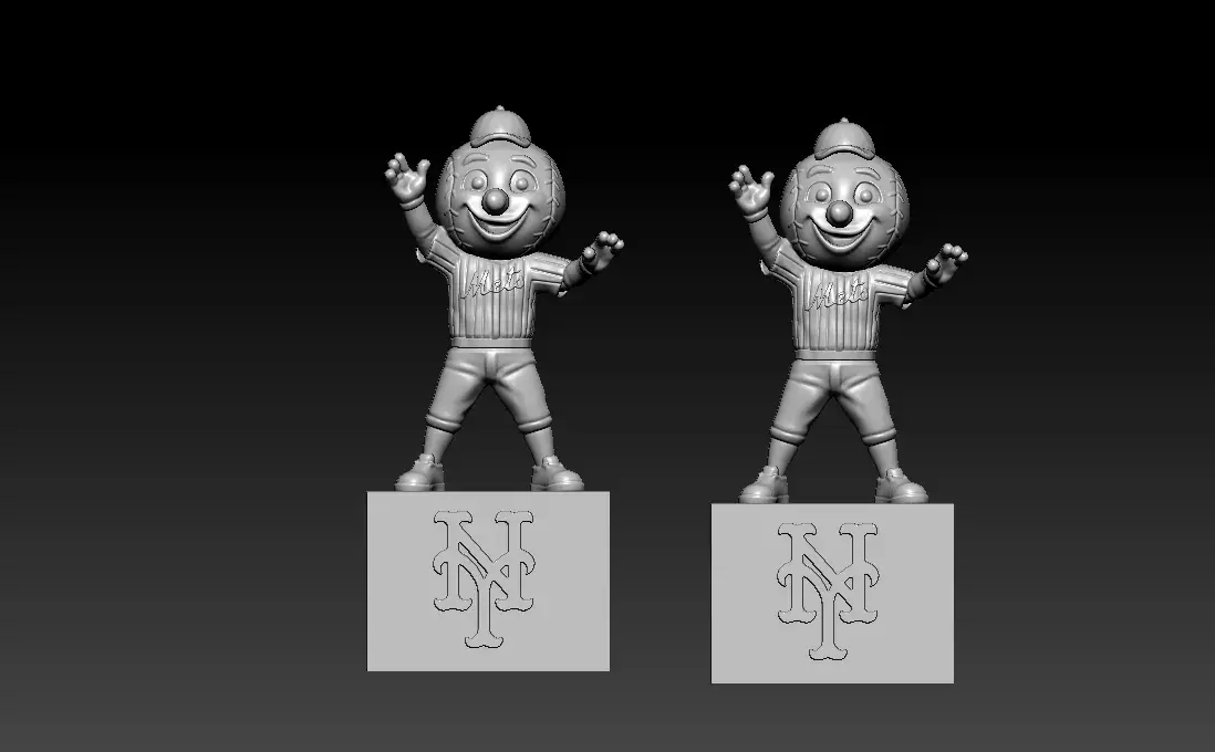 MLB - New York Mets mascot statue - 3d print