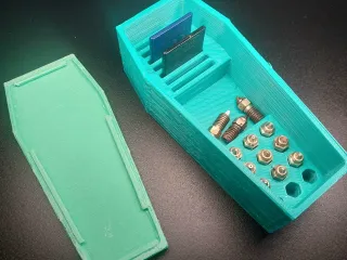 pine box with sd card holder and tip holder
