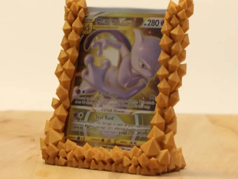 Crystal Trading card display stand