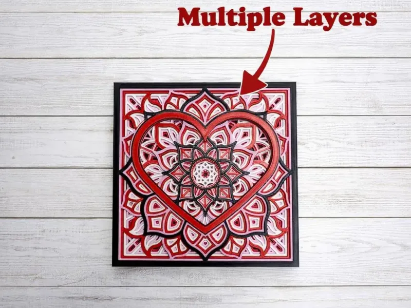 Arte Mandala de San Valentín