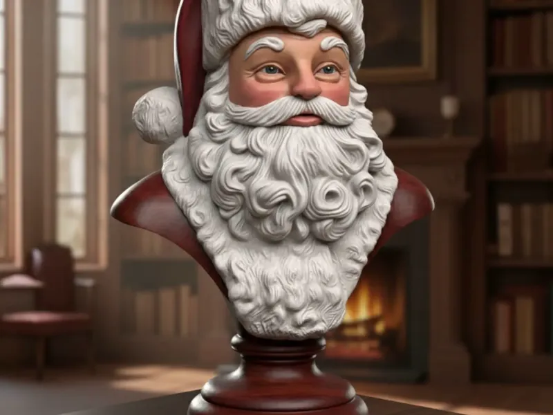 Santa Claus Bust - Christmas Decoration