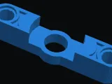 lego technic beam with 1/4” 20 screw hole for webcam mount-0