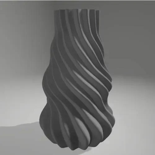 Modern Curve ZigZag Lines Vase