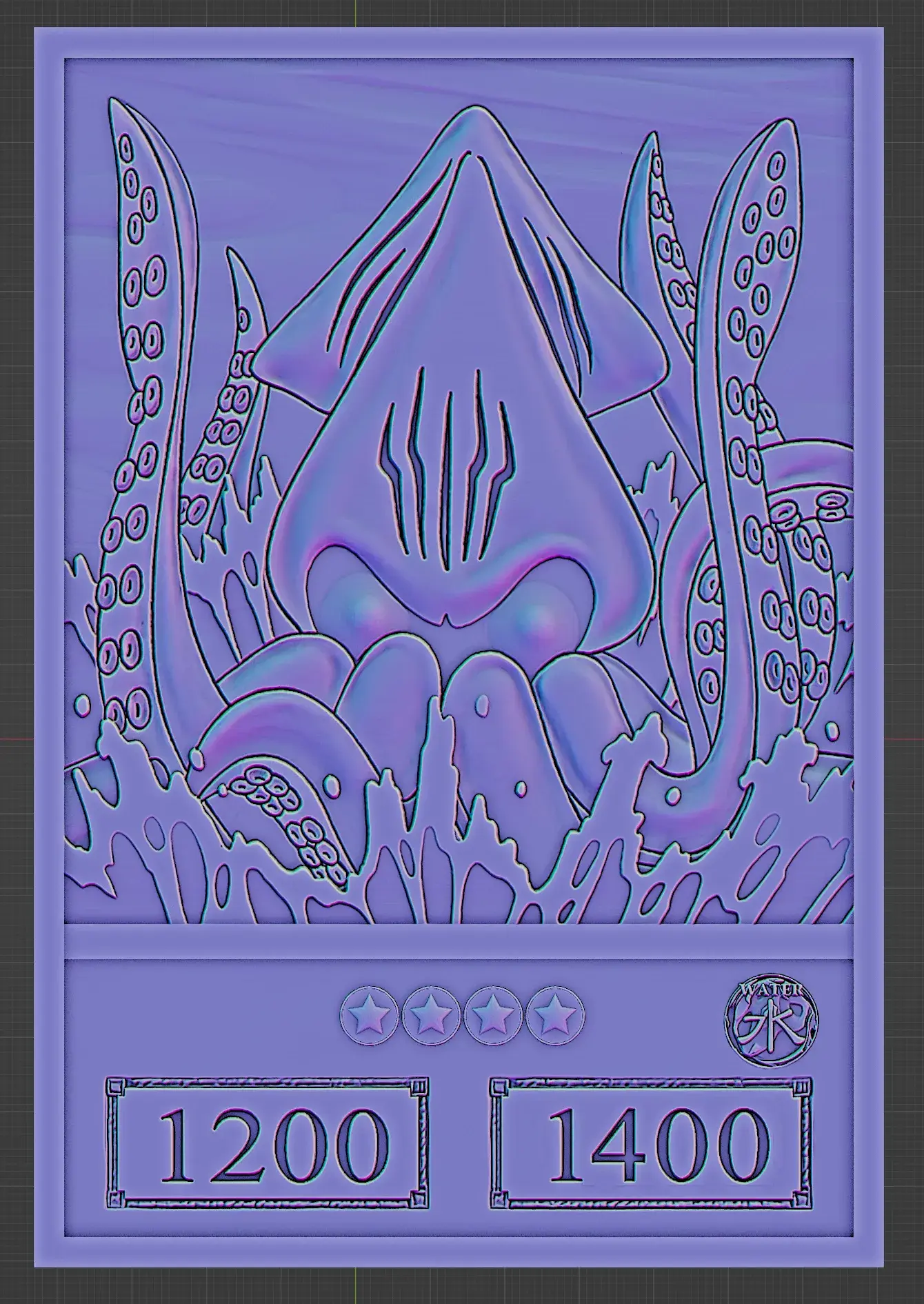 FIEND KRAKEN/ANIME VERSION - YU-GI-OH!