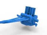 Engine V8 for Supermodified race car Version 5 Scale 1:25-9