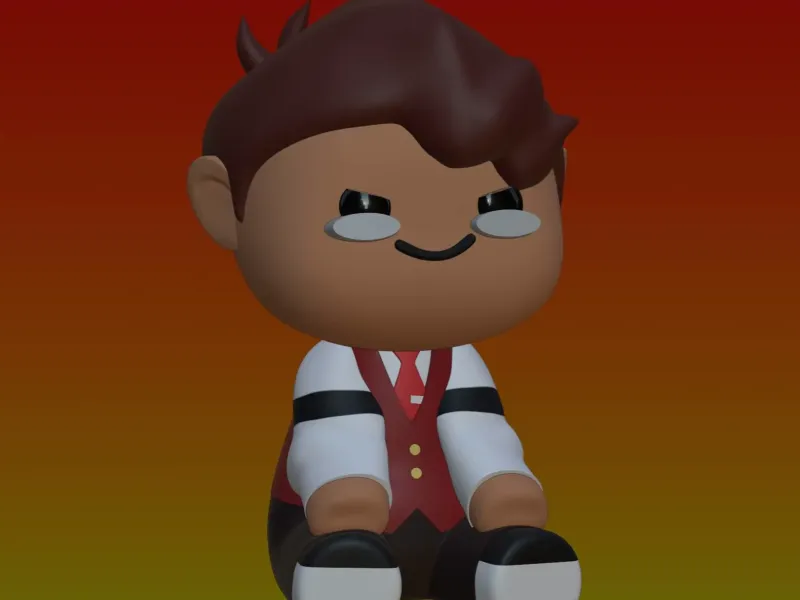 MENSCHLICHER ALASTOR HAZBIN HOTEL CHIBI