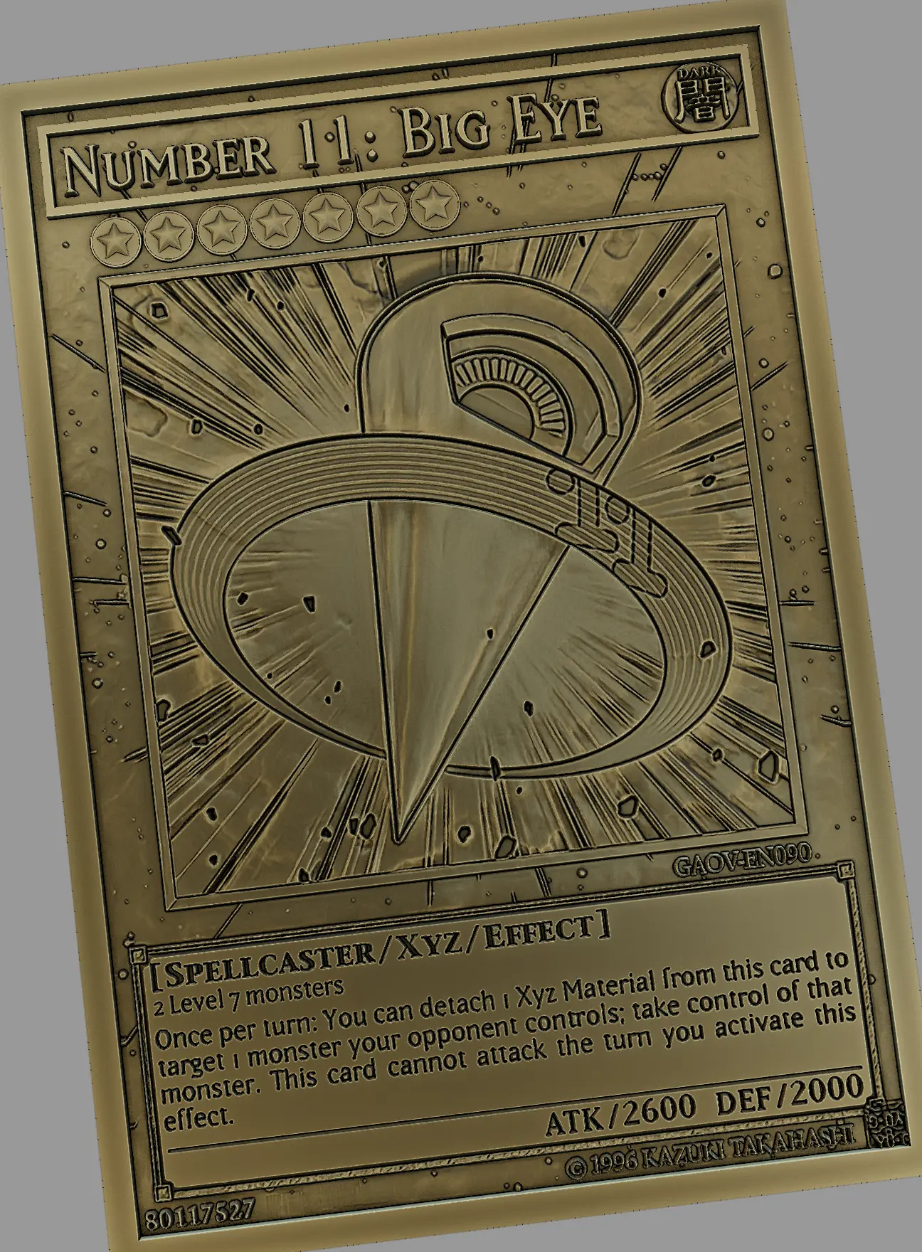Free Other STL Download - number 11 big eye - yugiohby