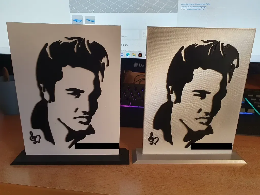 Elvis Presley Silhouette Stand - Remixed