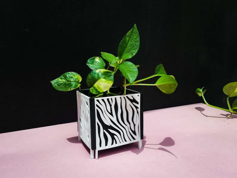 Jardinière avec motif | Pot 