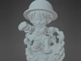 Luffy 3D Keychain-4