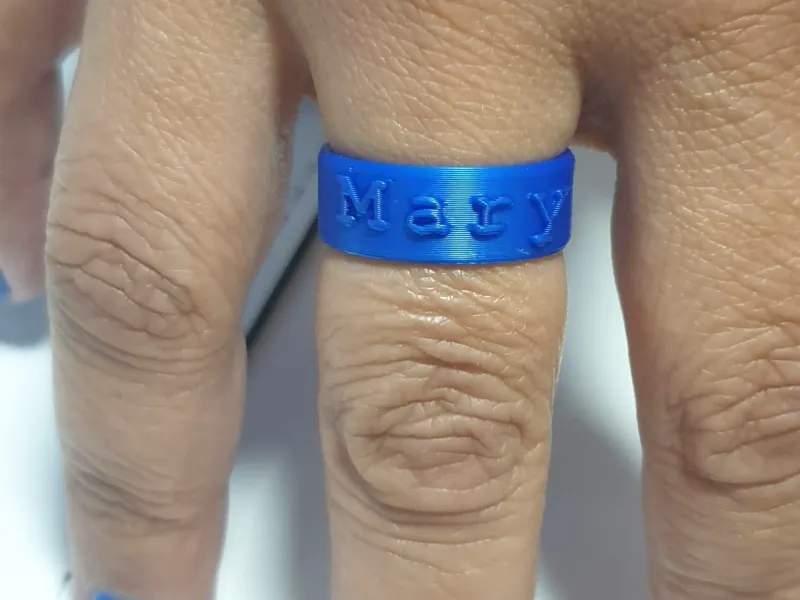 Anillo con nombre Mary