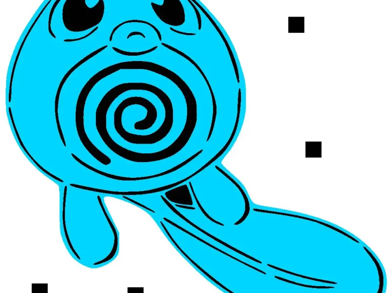 060 Poliwag stencil + 2D