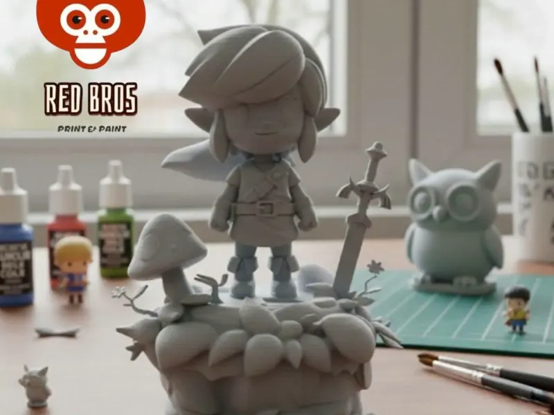¡Es peligroso imprimir solo, lleva a este Link! – Link Chibi