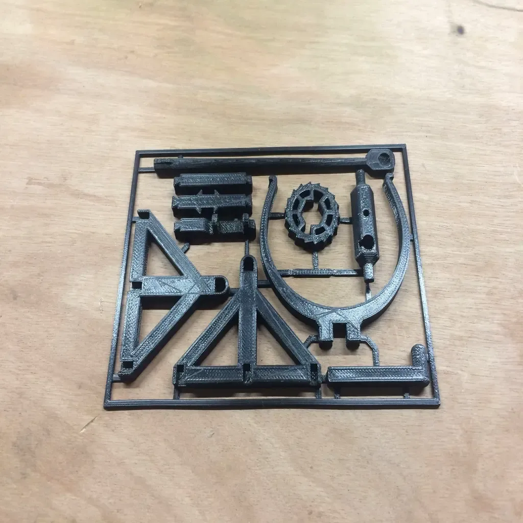 3D-printable Davinci catapult gift card