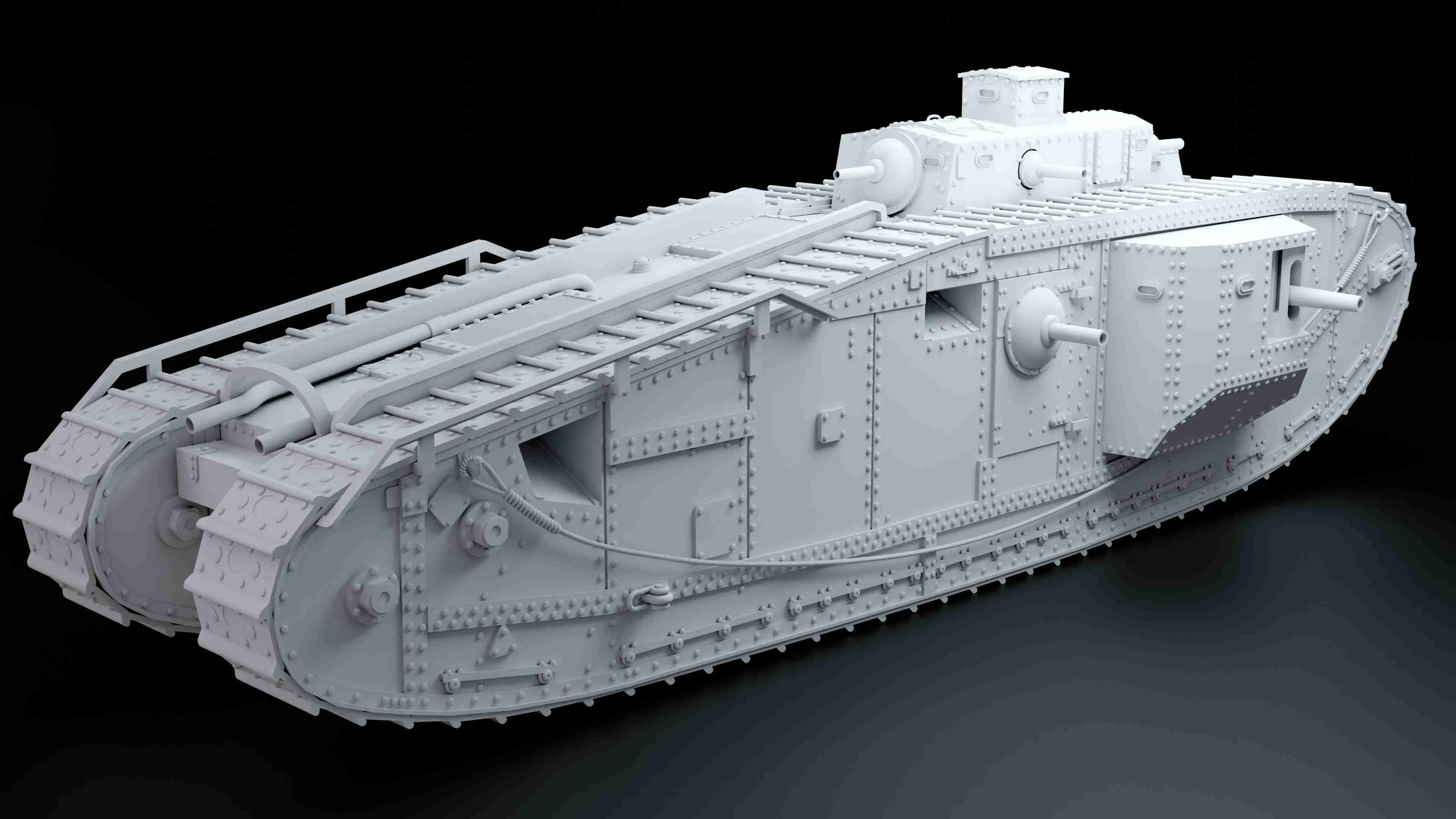 British Mk VIII Liberty 25 & 28 mm Scale Model Tank